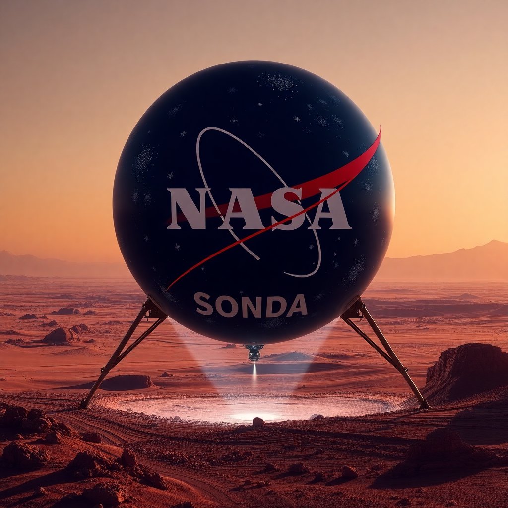 Editorial photo for news article about Sonda NASA úspěšně přistála na Marsu